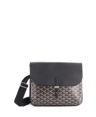Coursier Messenger Bag Coated Canvas and Leather