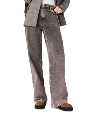 Pantigrey Wide Leg Jeans in Grey