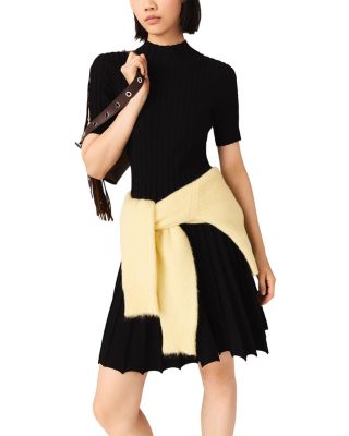 Raffina Ribbed Split Sleeve Dress