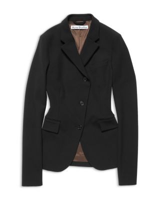 Asymmetric Button Front Blazer