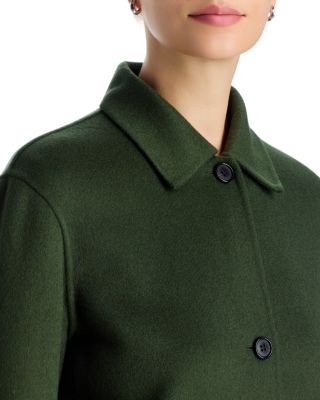 Double Face Wool Blend Boxy Cuff Jacket - thumbnail 6