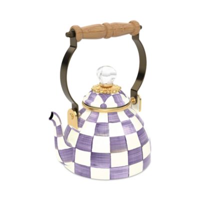 Violet Check 1 Quart Tea Kettle