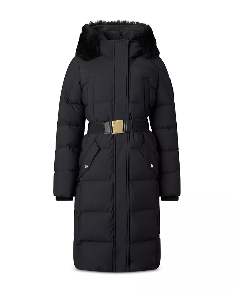 Moose Knuckles Gilded Belted Down Parka