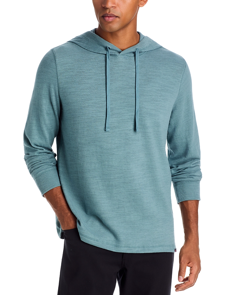 Faherty Sunwashed Slub Hoodie In Green