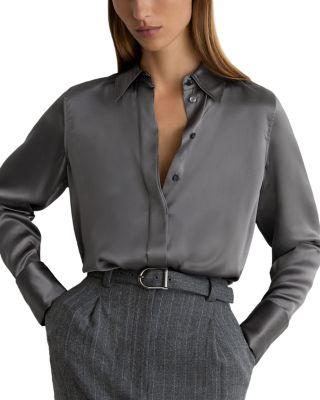 Ameira Silk Button Front Shirt 
