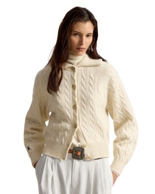 Wool & Cashmere Cable Knit Cardigan