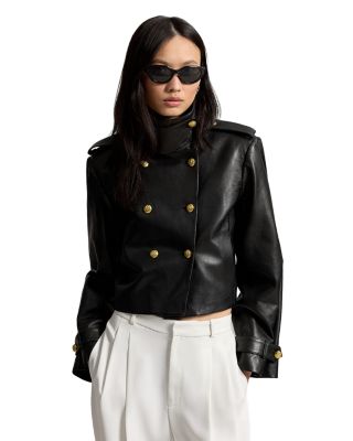 Leather Cropped Jacket
