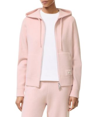  Cashmere Blend Zip Hoodie