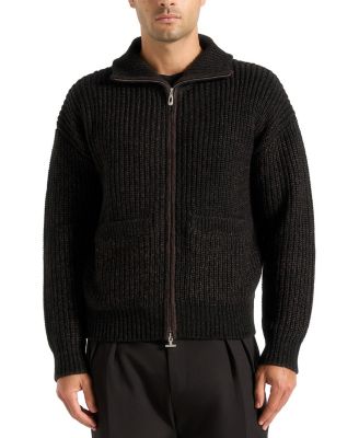 Jamie Unisex Speckled Wool Zip Through Jacket