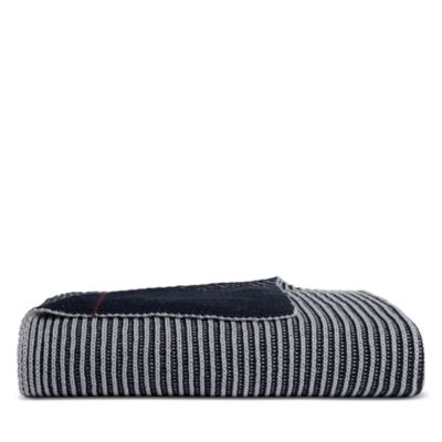 Two Tone Rib Cotton Reversible Throw