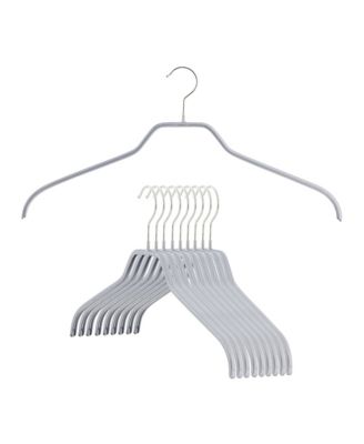  Silhouette Steel Grip Clothing Hanger, Model 41F, Set of 10