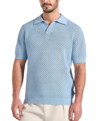 Conrad Textured Cotton Knit Polo Shirt