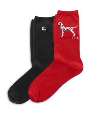 Dalmatian Crew Socks, Set of 2