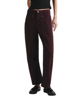 Petites Billie High Rise Barrel Jeans in Viola