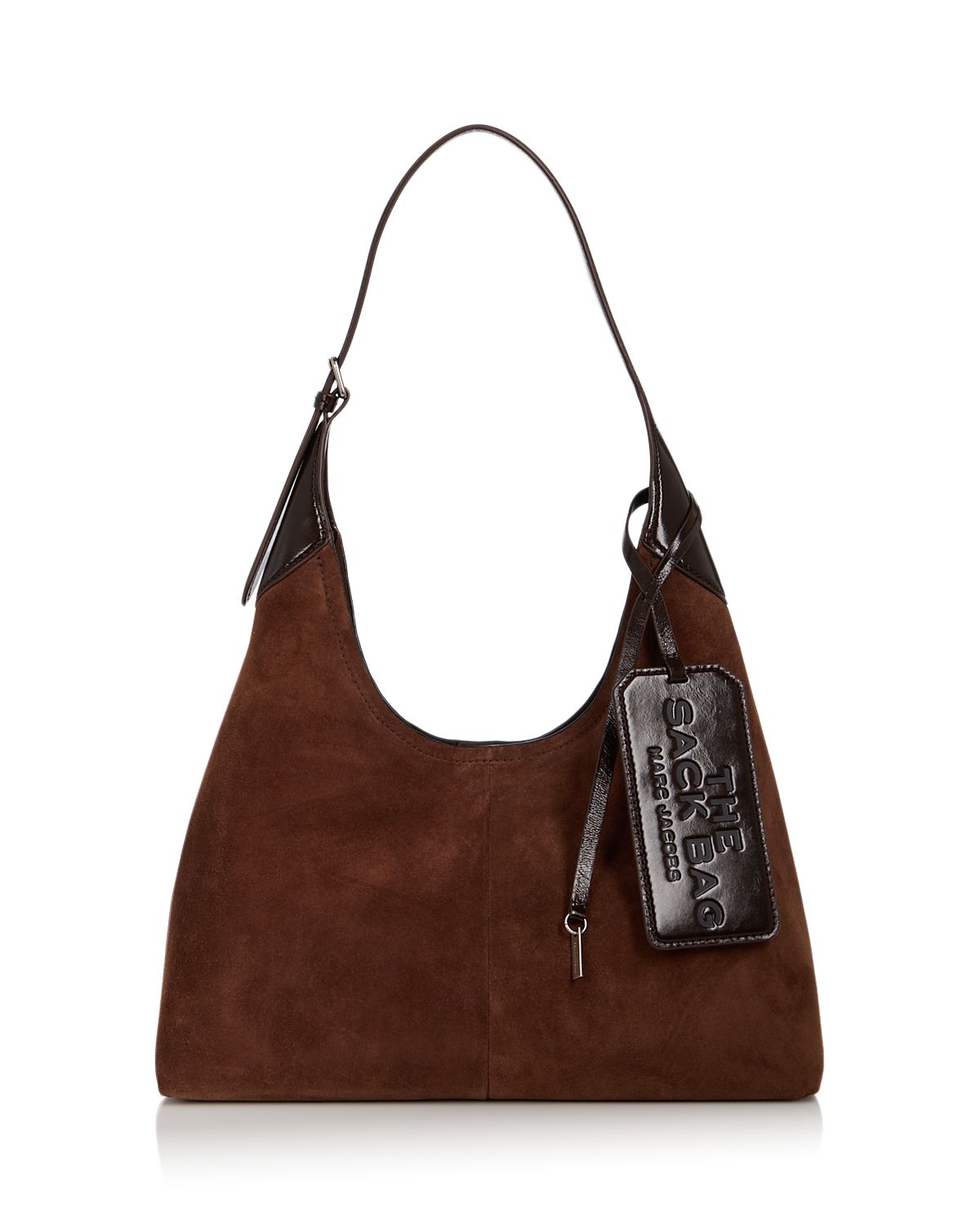 Marc Jacobs Sack Belted Suede Shoulder Bag
