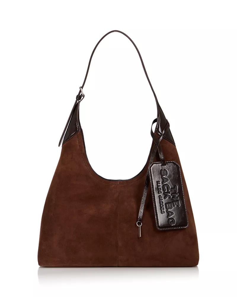 Marc Jacobs Sack Belted Suede Shoulder Bag