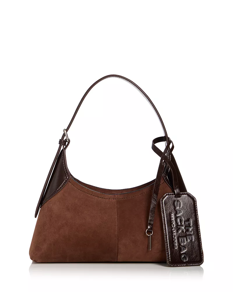 Marc Jacobs Sack Small Belted Suede Shoulder Bag