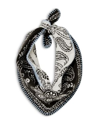 Carmen Paisley Knitted Triangle Scarf