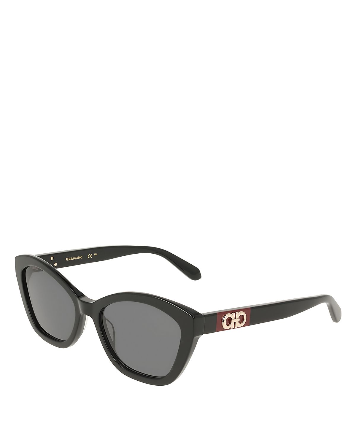 Ferragamo Gancini Charm Cat Eye Sunglasses, 55mm