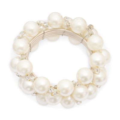 Faux Pearl Cluster Bracelet Napkin Ring