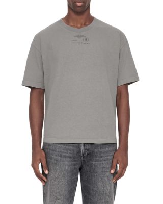 Allsaints Raphy Cotton Jacks Place Logo Crewneck T-Shirt