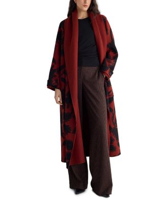 Montana Floral Print Wool Coat - thumbnail 2