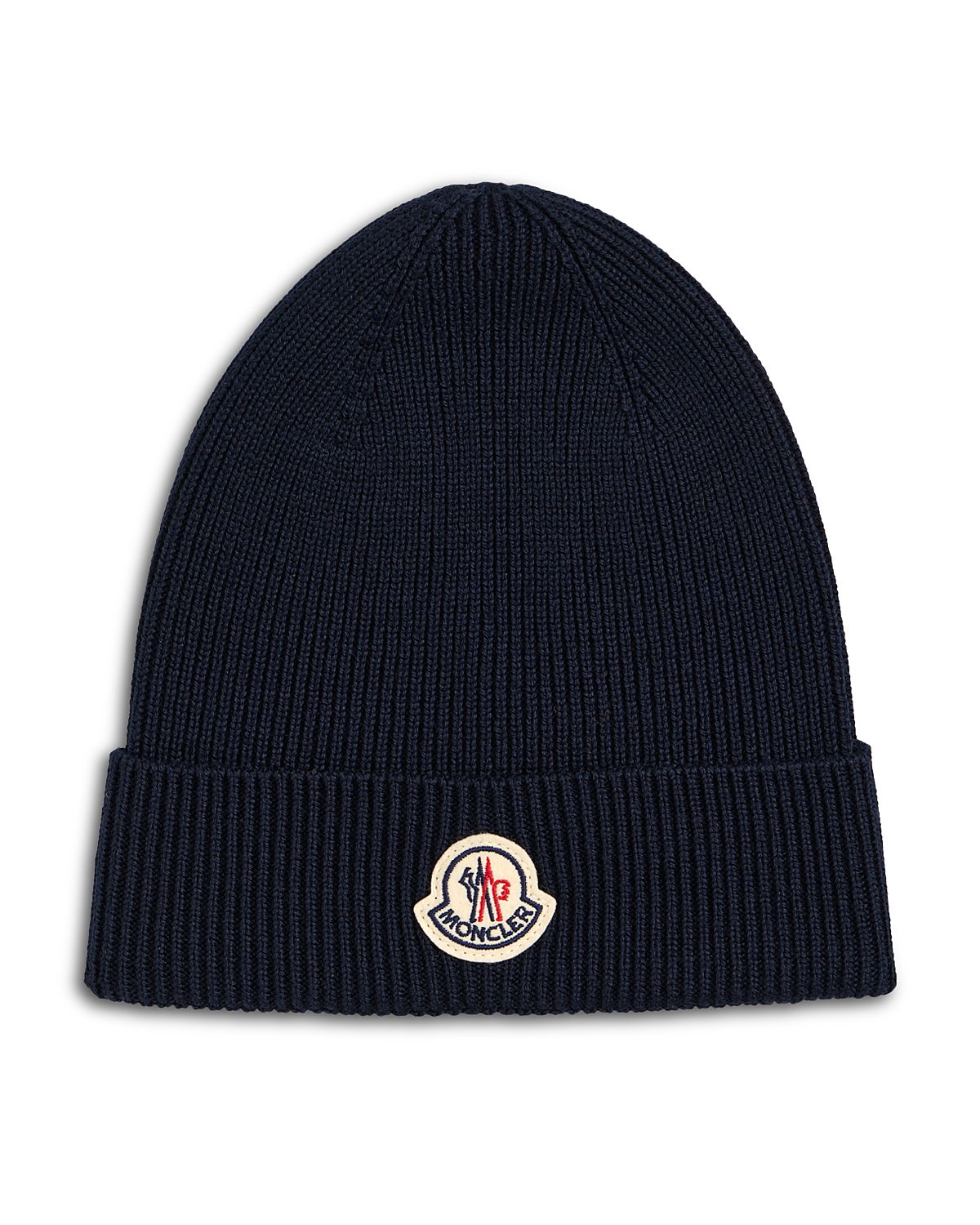 Moncler Logo Ribbed Beanie Hat