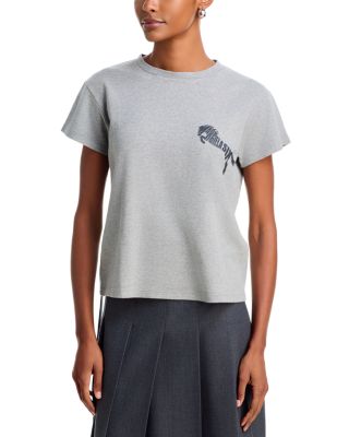Grey Melange Graphic T-Shirt