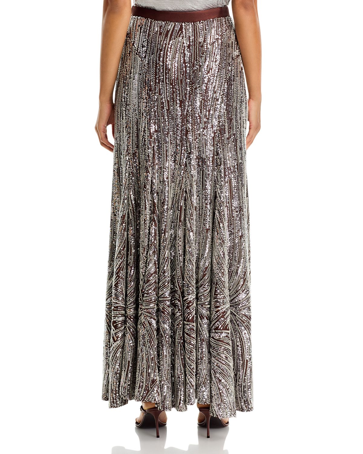 Beaded Sequined Maxi Skirt thumbnail 3