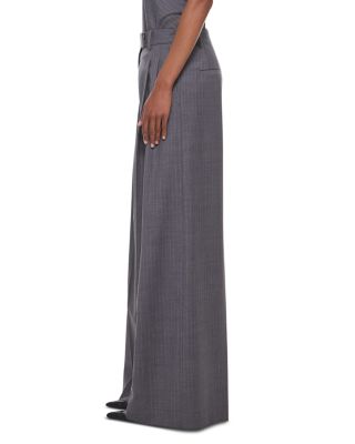 Pleated Wide Leg Pants - thumbnail 4