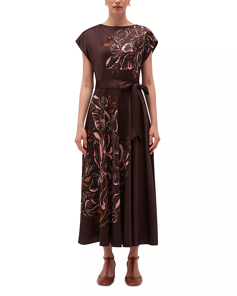Hobbs London Limited Collection Latimer Hammered Satin Dress