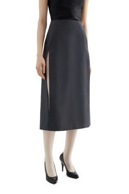 Fil-&agrave;-Fil Wool & Mohair Skirt