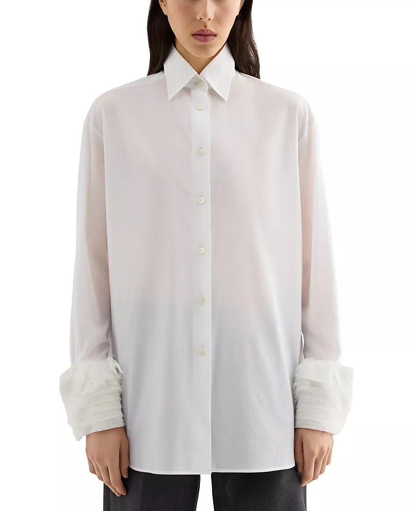 Jil Sander Cotton Mussola Shirt