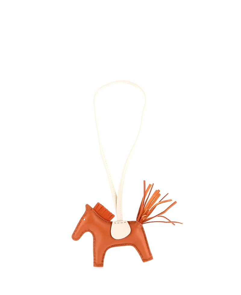 Pre-Owned HERMES Pm GriGri Rodeo Leather Bag Charm