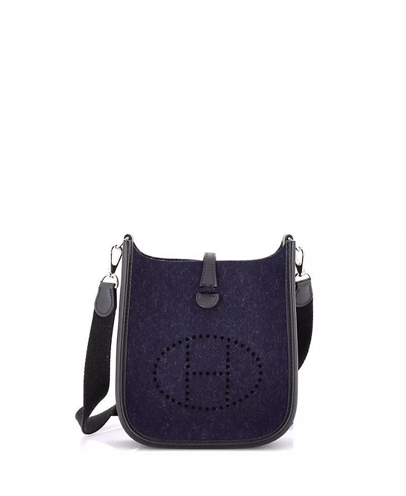 Pre-Owned HERMES Evelyne Felt Crossbody Bag