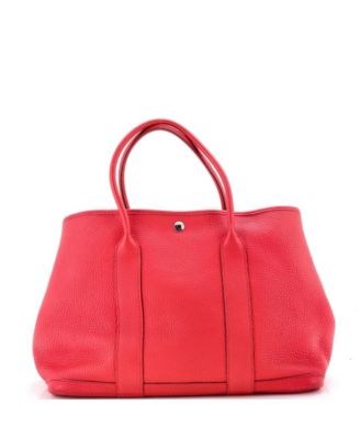 36 Garden Party Textured Leather Tote