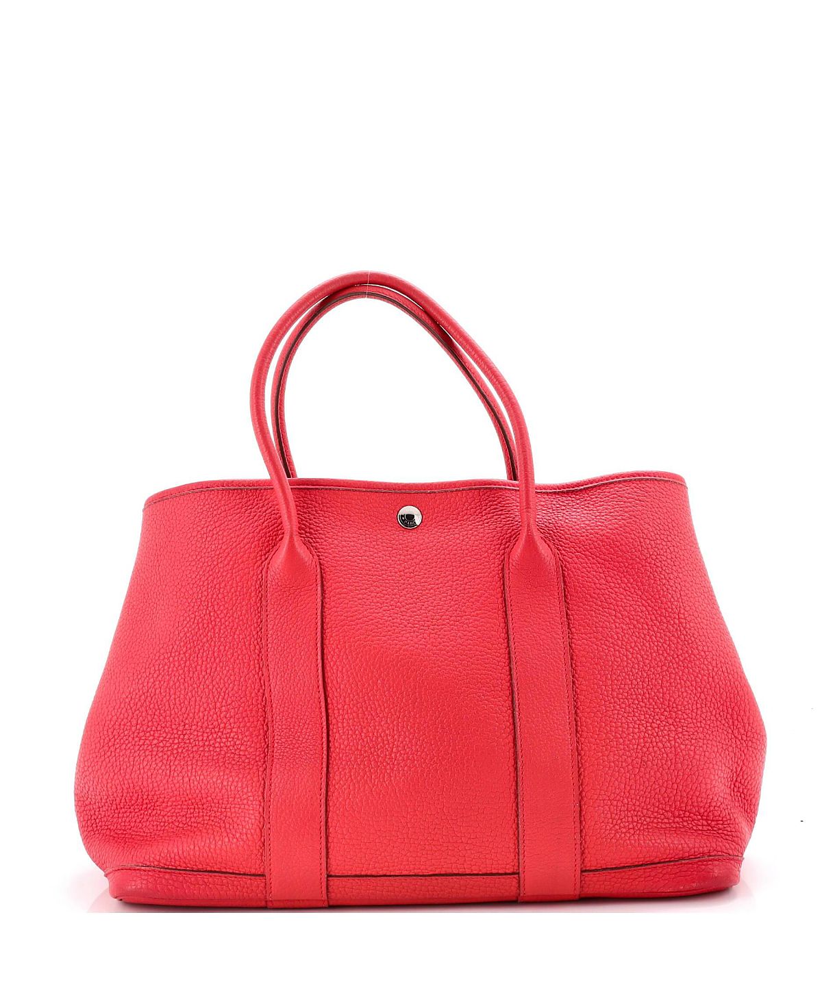 Pre-Owned HERMES 36 Garden Party Textured Leather Tote