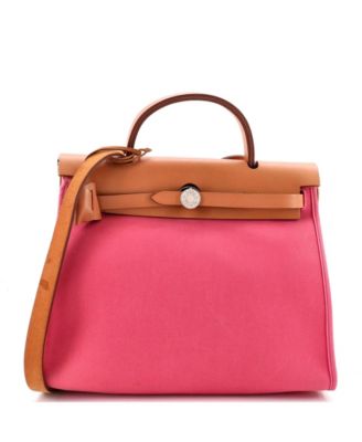 31 Herbag Zip Leather & Canvas Convertible Shoulder Bag