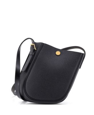 Perspective Cavaliere Mini Convertible Togo & Vache Hunter Leather Crossbody Bag