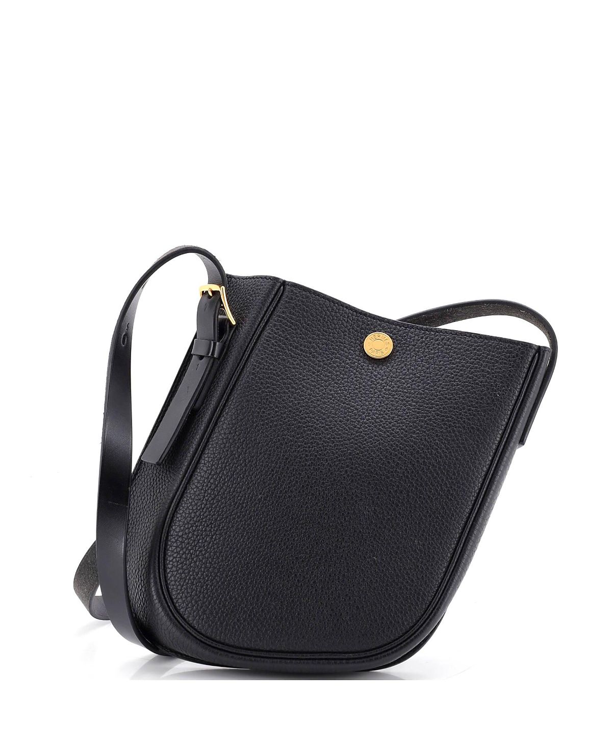 Pre-Owned HERMES Perspective Cavaliere Mini Convertible Togo & Vache Hunter Leather Crossbody Bag