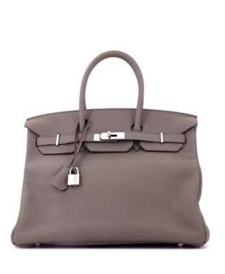 Birkin 35 Clemence Leather Tote