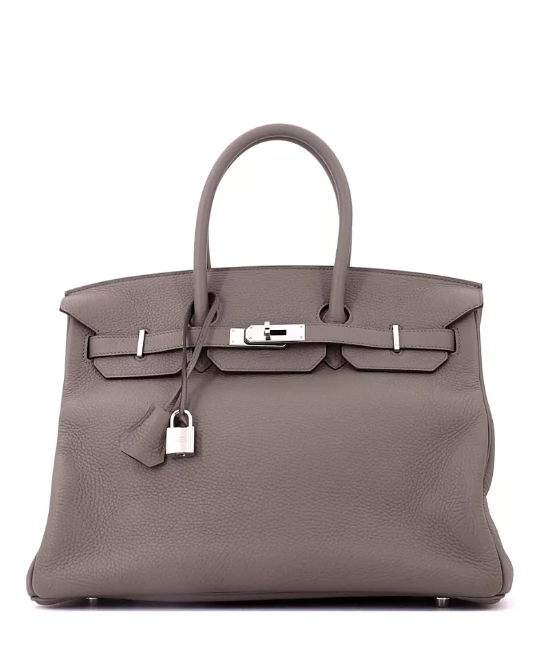 Pre-Owned HERMES Birkin 35 Clemence Leather Tote