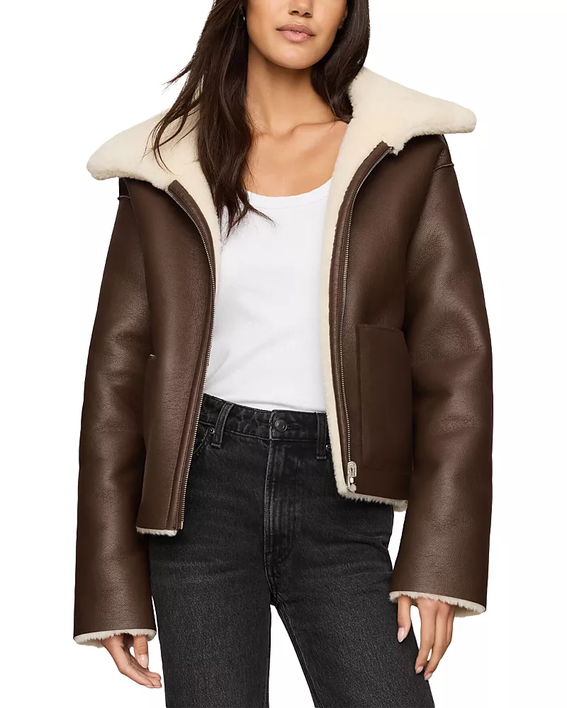 Z Supply Jensen Faux Leather Reversible Jacket