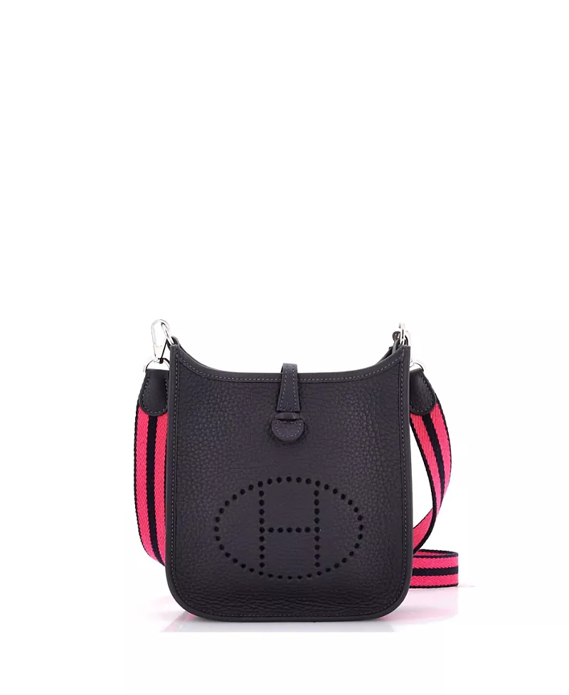 Pre-Owned HERMES Evelyne Clemence Leather Crossbody Bag