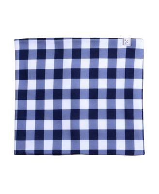 Northern Classics Unisex Fleece Neck Warmer - Big Kid In Navy Gingham