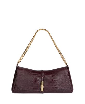 Metropolis Embossed Leather Shoulder Bag