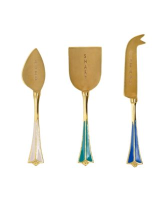  Tanda Steel Cheese Service Set of 3, 12.2" x 2.3" x 1.1"