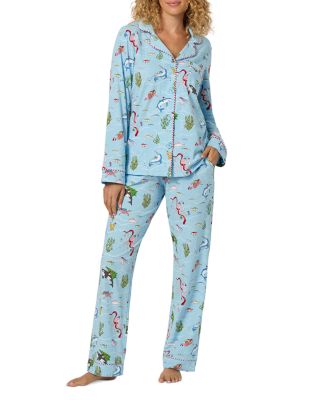 BedHead Pajamas Santa's Night Out Cotton Stretch Knit Pajama Set