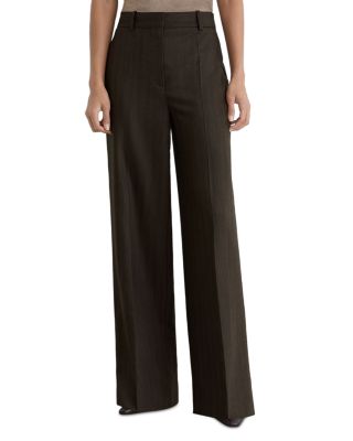 Petites Dawson Wool Blend Wide Leg Pants