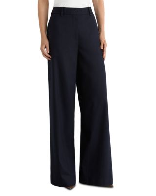 Petite Solene Wool Blend Wide Leg Pants
